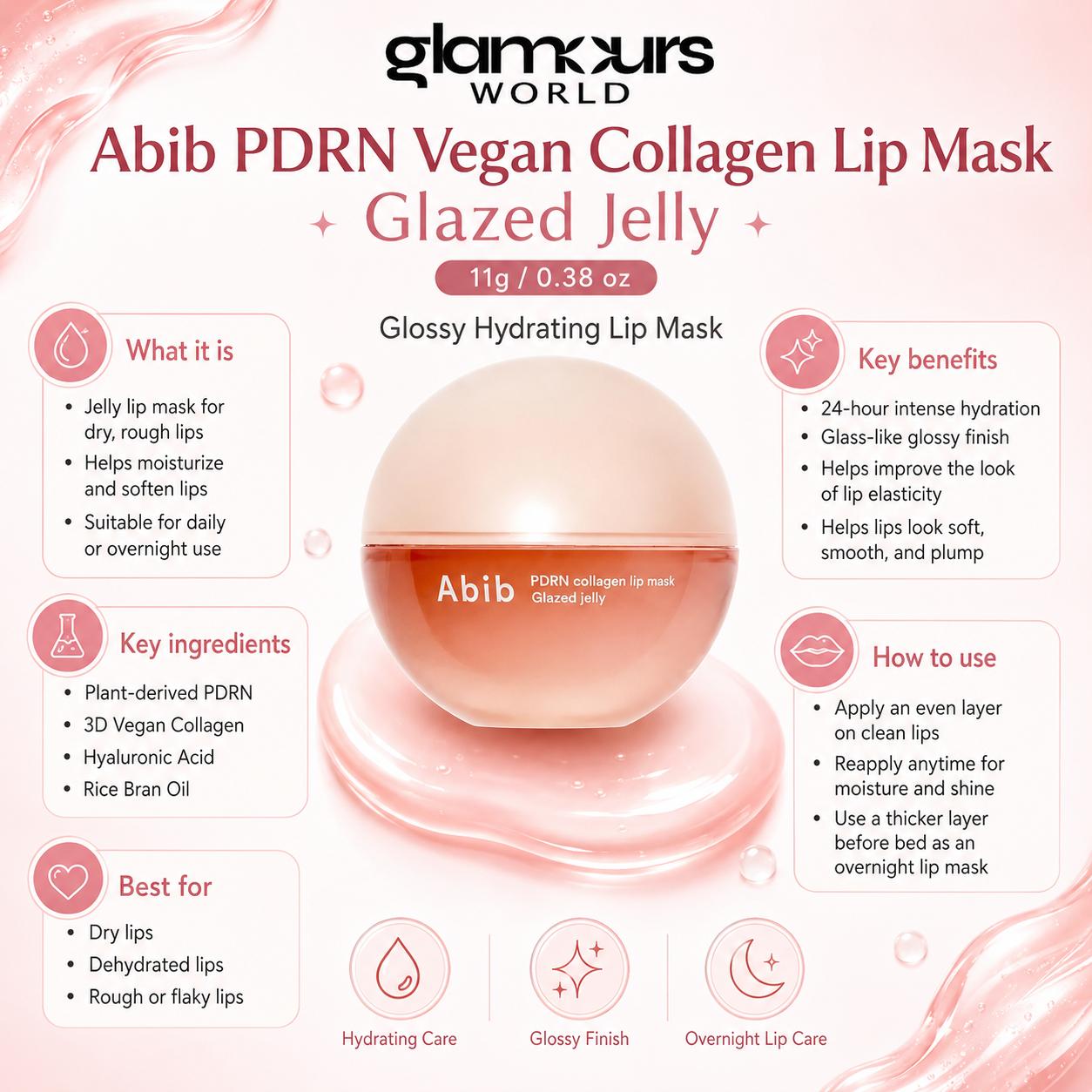 Abib PDRN Collagen Lip Mask Glazed Jelly